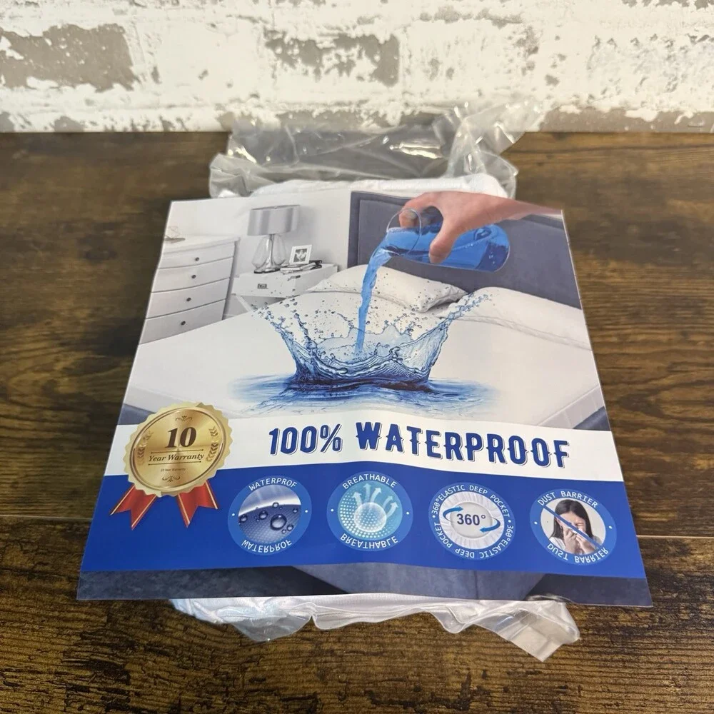 NEW - Waterproof Twin Mattress Protector - 39x75